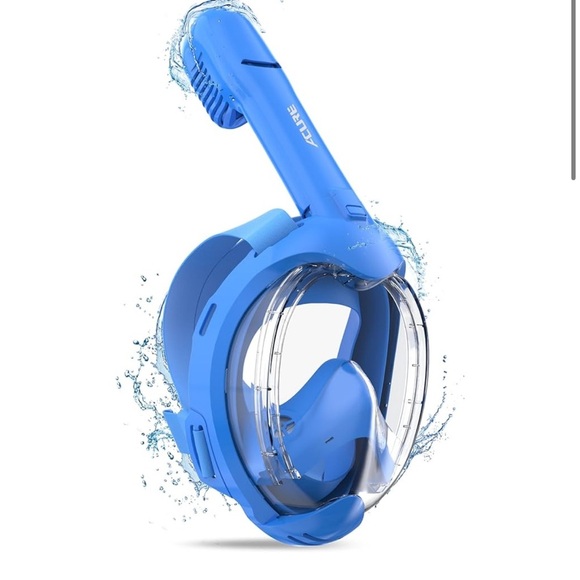 Acure Kids Beginners Blue Snorkel Mask - Picture 1 of 8